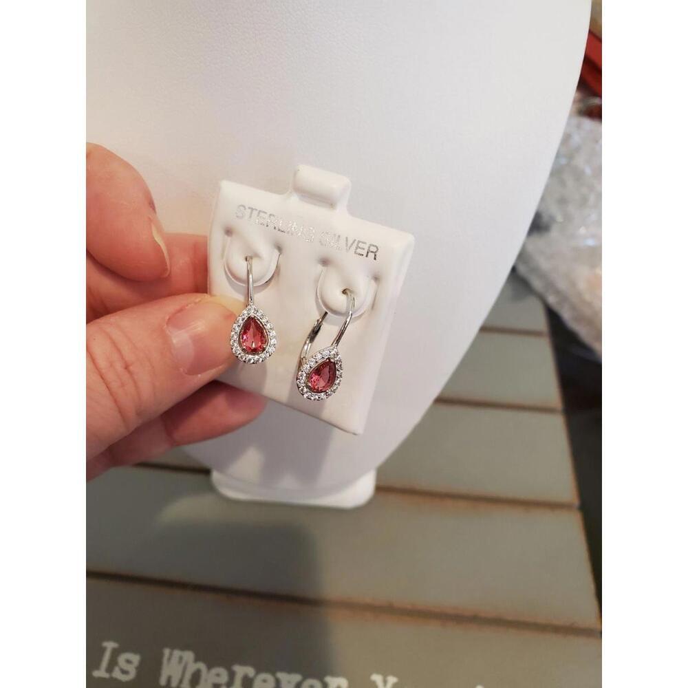 Earrings ruby - Picture 3 of 5